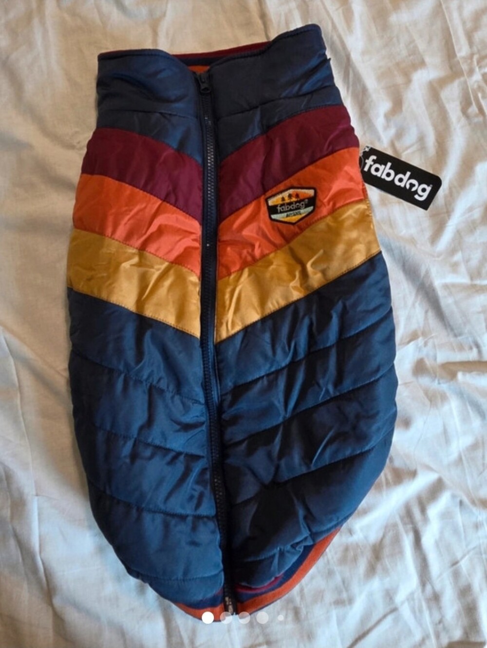 NWT Fabdog Chevron Easy On Jacket W/zipper Size 18
